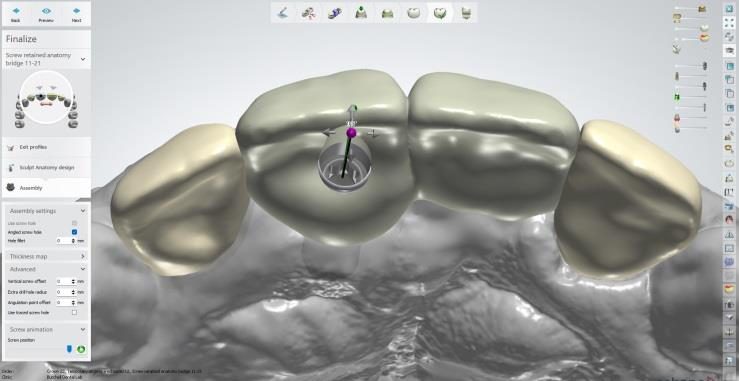 Bridge designed in CAD software