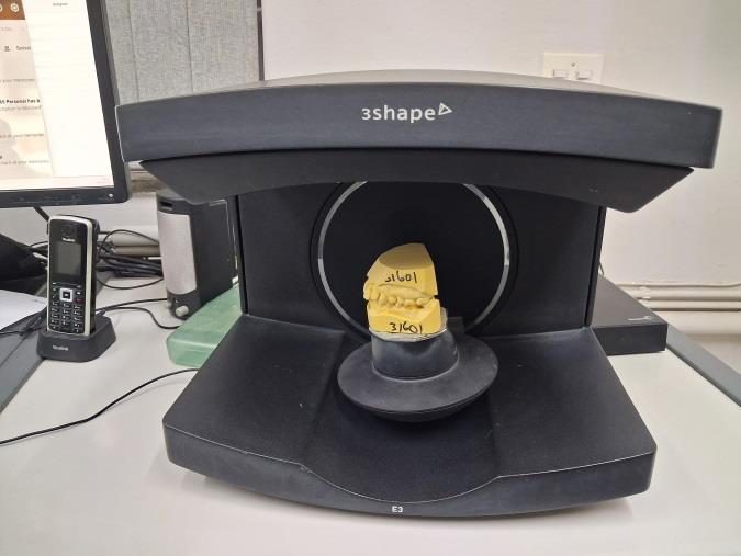 3Shape desktop scanner at Burchell Dental Laboratory